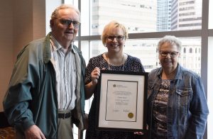 Dr. Carla Peck receives the Alberta Teachers’ Association Public Education Award