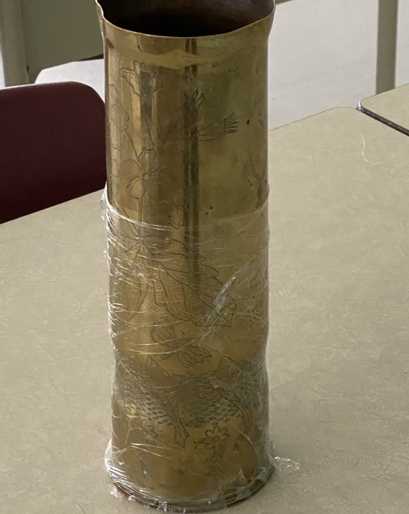 World War I artillery shell