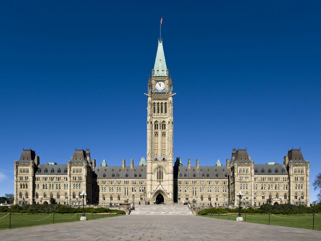 The Centre Block, Canadian Parliament building